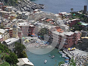 The view of Manarola, Cinque Terre, Italy