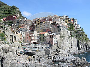 The view of Manarola, Cinque Terre, Italy