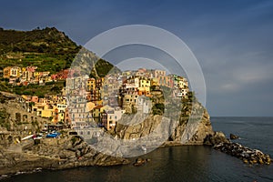 View of Manarola village, Cinque Terre, Italy