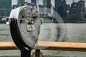 View of the Manhattan skyline from Long Island