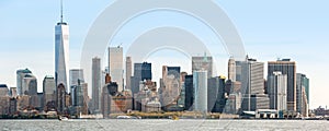 View of Manhattan skyline in NYC
