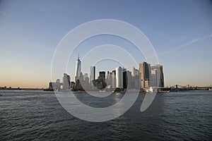 View of Manhatten from Staten Island Ferry