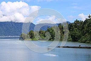 Maninjau Lake in West Sumatera Indonesia photo