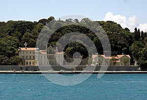 View of Mansions of Istanbul`s Bosphorus