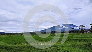View Marapi Mountain from Tanah Datar