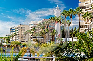 View of the Marbella resort city