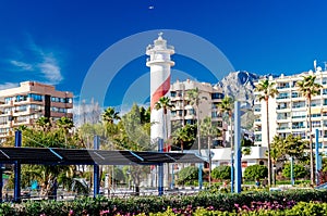 View of the Marbella resort city photo