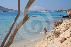 Marcello beach - Cyclades island - Paroikia Parikia Paros - Greece photo