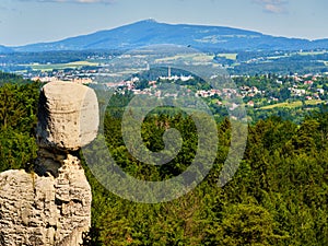 View from Marianska vyhlidka, Hruboskalsko, Czech republic