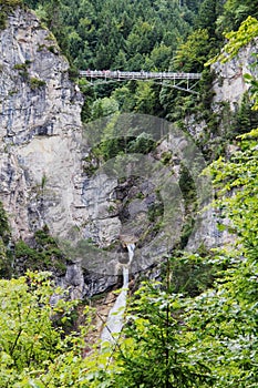 View of the MarienbrÃ¼cke Neuschwanstein bridge photo