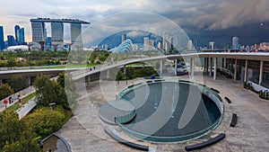 View from Marina Barrage #2 photo