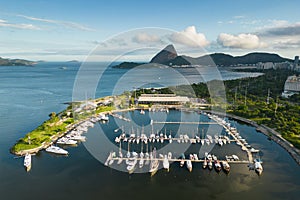 Aerial View of Marina da Gloria in Rio de Janeiro photo