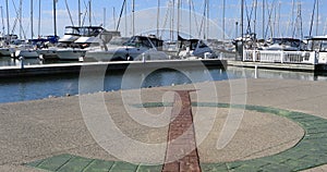 View of the marina in Oakville, Ontario 4K