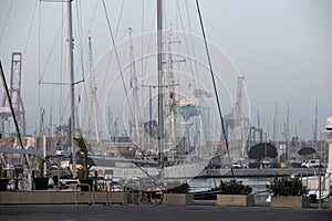 View of the marina of Valencia photo