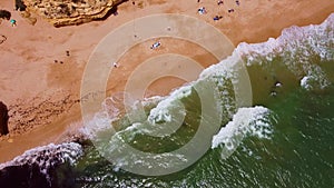 View of Marinha beach Algarve, Portugal