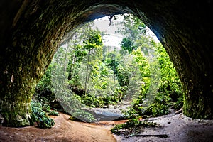 View of Maroaga Cave at Presidente Figueiredo Brazil photo