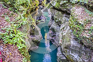 View of martvili canyon