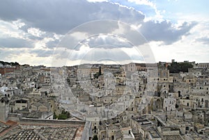 View on Matera, in Basilicata, Italy