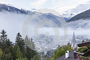 View of Matrei alp village