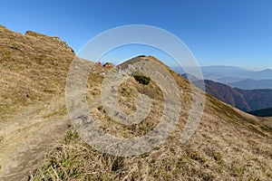 Pohľad na lúky vo Vrátnej doline v národnom parku Malá Fatra