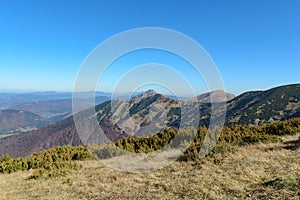 View the meadows in The Vratna valley at the national park Mala Fatra