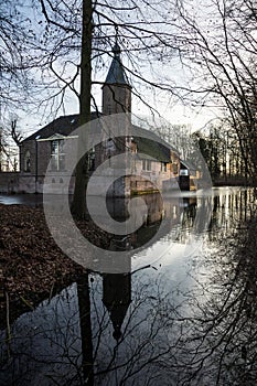 View of mediaeval castle Soelen in the evening