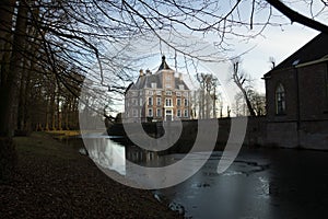 View of mediaeval castle Soelen in the evening