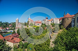 Medieval town panorama of Bautzen, eastern Germany