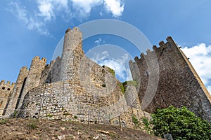 View of the medieval castle of Ã“bidos, Portugal