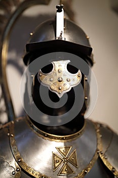 View of Medieval Knight Armor