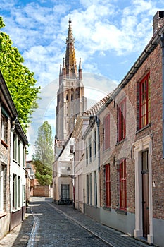 View of medieval street