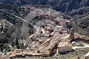 View of the medieval town Albarracin, Teruel, Spain