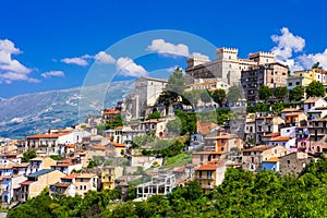 View of medieval town Celano, Province of L'Aquila, Abruzzo, Ita photo