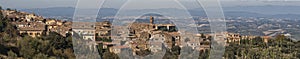 View of the medieval town of Montalcino, Tuscany, Italy