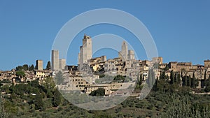 The view of the medieval town of San Gimignano. Tuscany, Italy