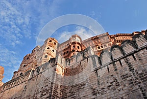 View of meherangarh fort