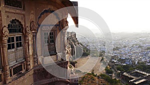 View of Meherangarh Fort, Jodhpur, Rajasthan, India