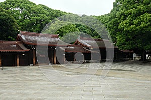 View of the Meiji shrine in Tokyo, Japan