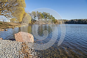 View of The Mellonlahti Bay in spring