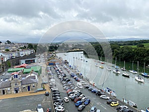 A view of the Menai Straits at Caernarfon