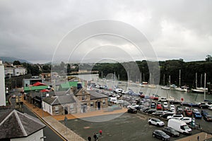 A view of the Menai Straits at Caernarfon