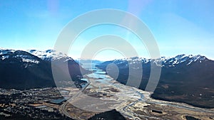 View from Mendenhall Glacier Juneau Alaska