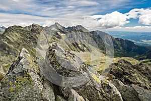View on Mengusovska valley in High Tatras