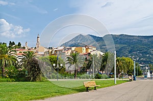 View of Menton, France