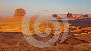 View on Merrick Butte in Monument Valley, Arizona.