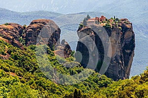 View of the Meteora monasteries. Kalambaka. Greece.