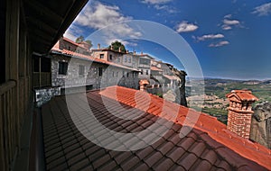 View from Meteora monastery, Kalampaka, Greece. photo