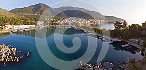 View of the Methana town, Peloponnese Greece.