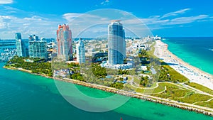 View of Miami Beach, South Beach. Florida. USA.