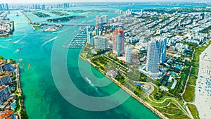 View of Miami Beach, South Beach. Florida. USA.